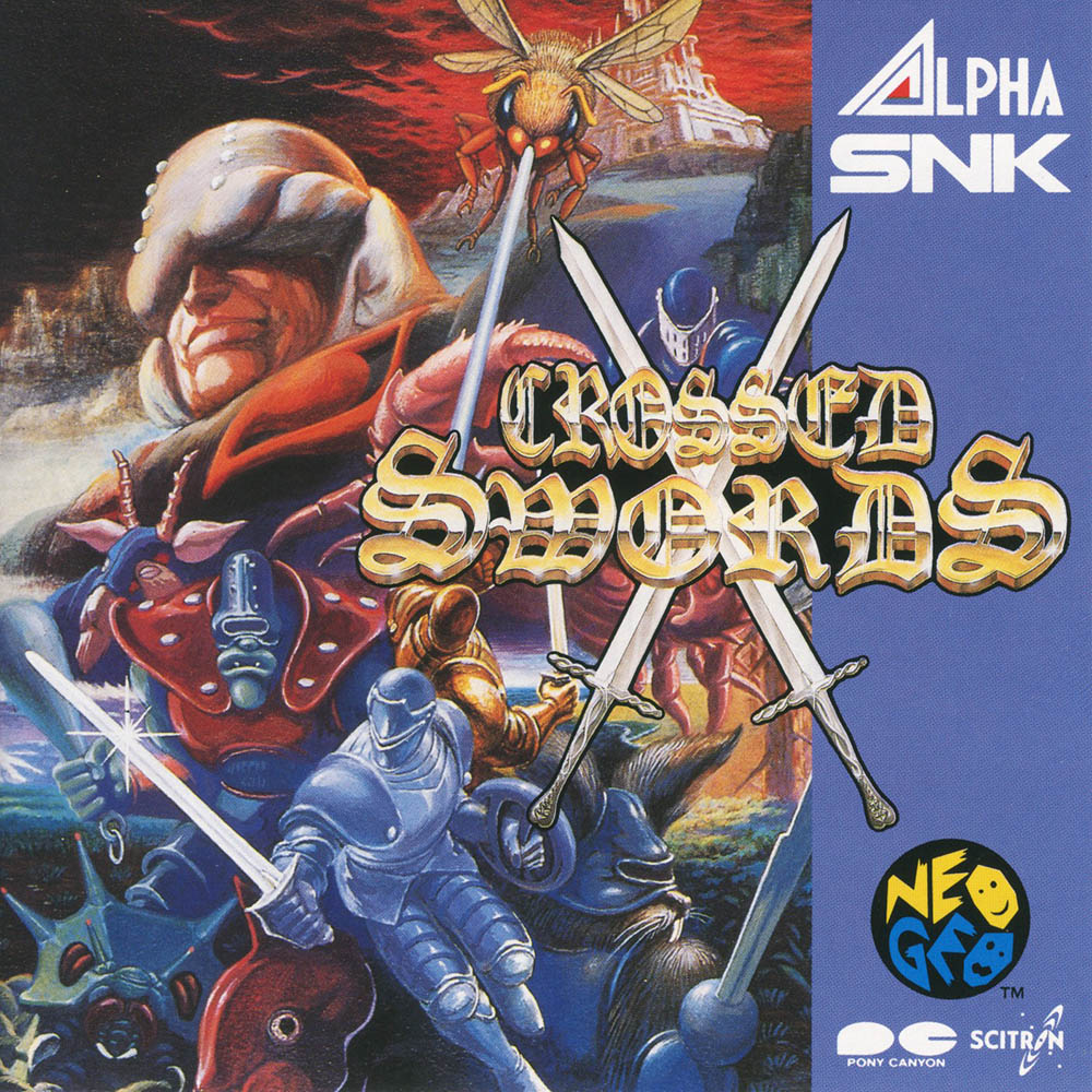 Crossed Swords Alpha Denshi SNK Corporation 1990 vintage arcade