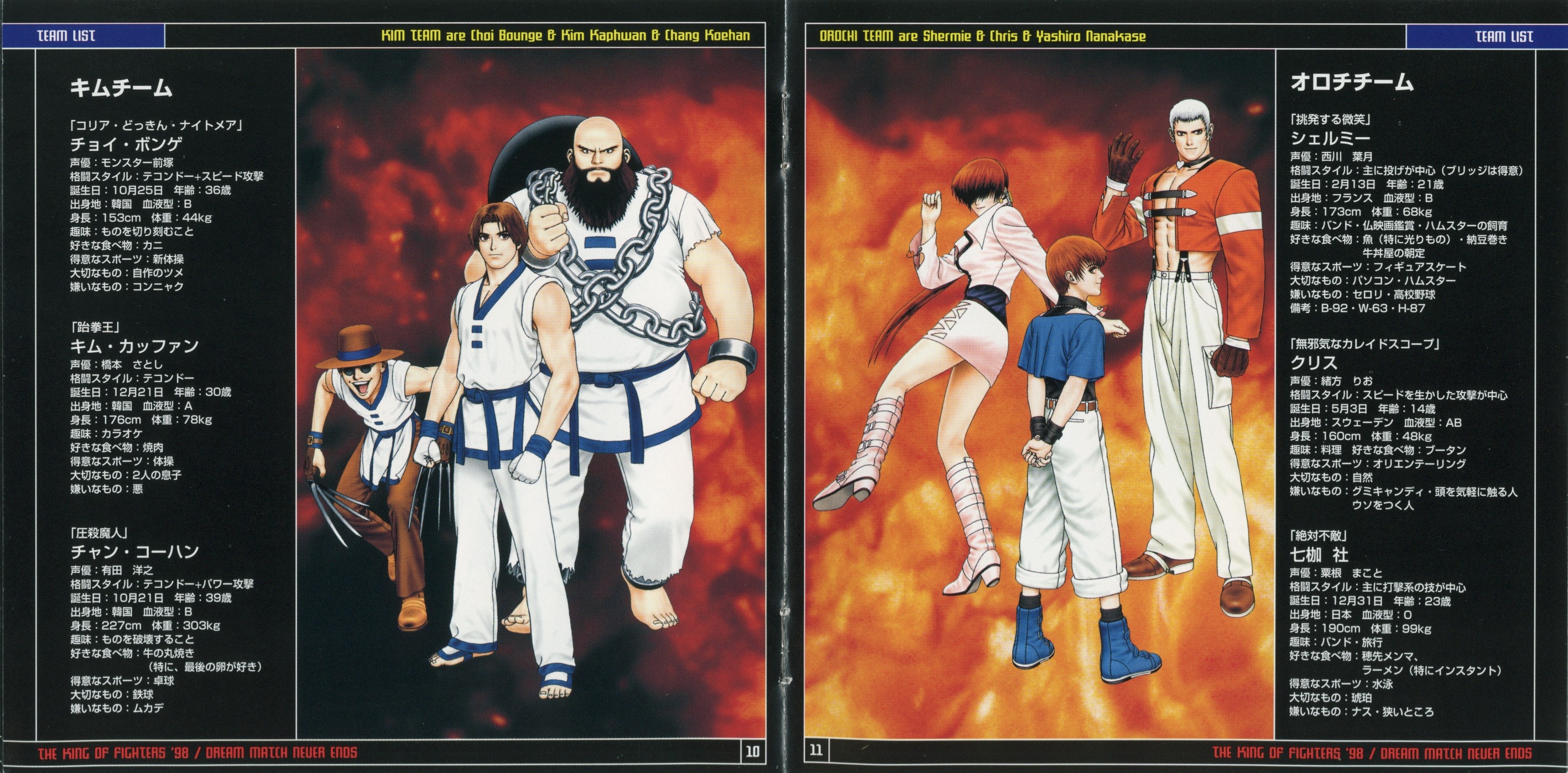 Korea Team from The King of Fighters '98: Ultimate Match