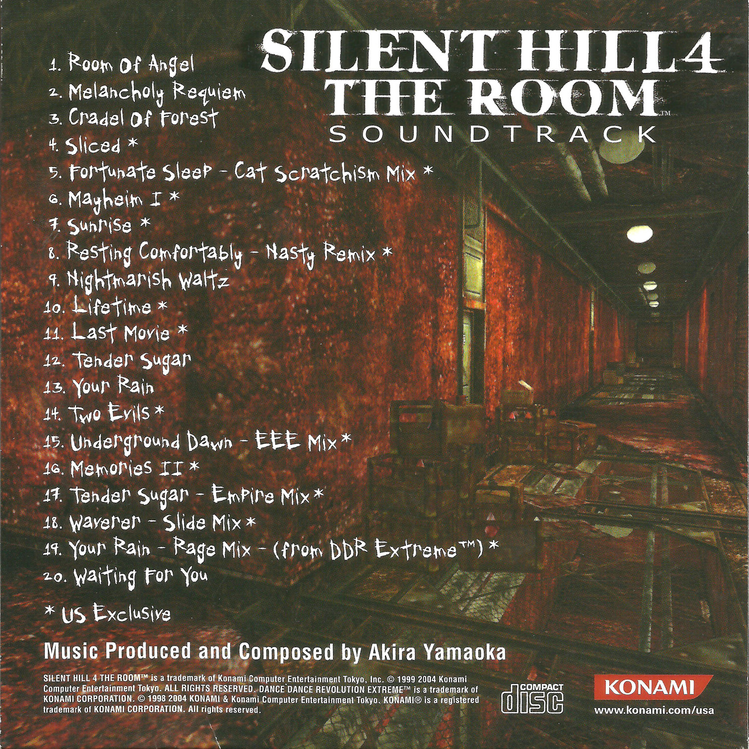 SILENT HILL 4 THE ROOM LIMITED EDITION SOUNDTRACK (2004) MP3 