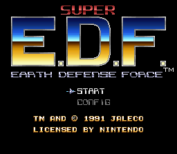Super E.D.F.: Earth Defense Force (American, Japanese) (SNES